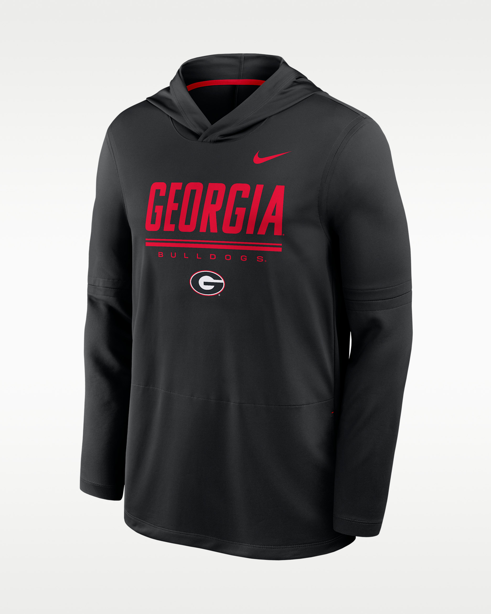 Georgia Sideline Men's Nike Dri-FIT College Long-Sleeve Hooded Top